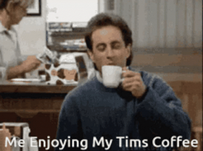 Drinking Coffee Tims Tim Hortons GIF