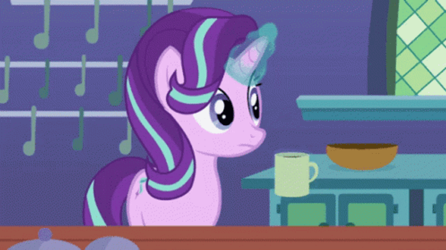 Drinking Coffee Unicorn My Little Pony GIF