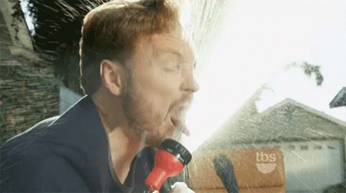 Drinking From A Fire Hose Conan O'brien GIF