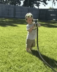 Drinking From A Fire Hose Funny Kid Fail GIF