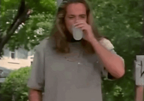 Drinking Man Signals Will Do GIF