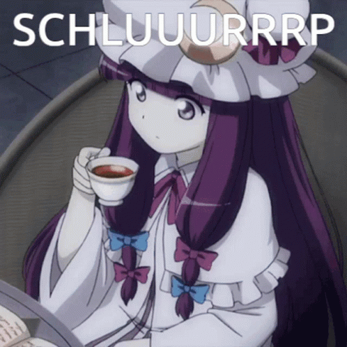 Drinking Patchouli Knowledge Slurp GIF