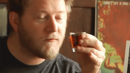 Drinking Shot Happy Guy Getting Drunk GIF