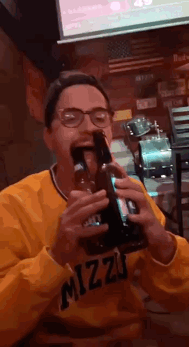 Drinking Three Bud Light In One GIF