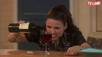 Drinking Wine Julia Lois Dreyfus Pouring Wine GIF