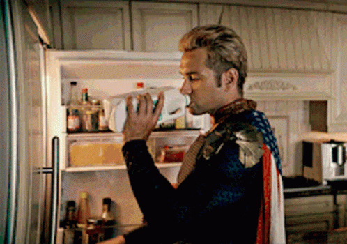Drinks Milk Homelander Meme GIF