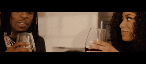 Drinks Wine With Rich Homie Quan GIF