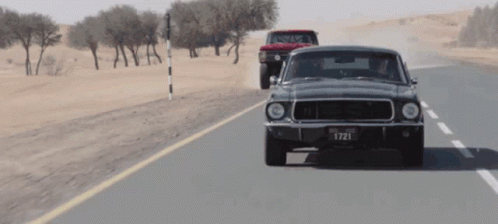 Drive Fast Red Pickup Truck GIF