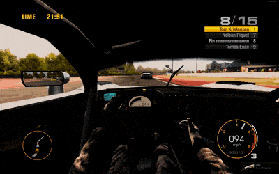 Driver's Point Of View Dirt Showdown GIF
