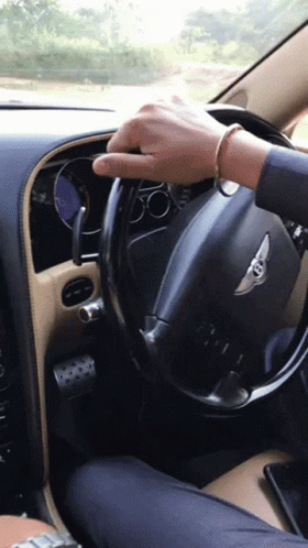 Driving A Bentley Continental GIF