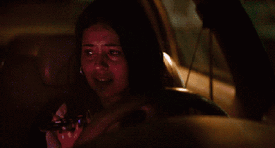 Driving Maddy Perez Talks On Phone GIF