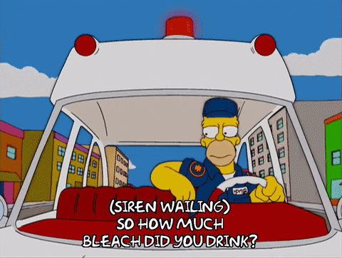 Driving The Ambulance Homer Simpson GIF