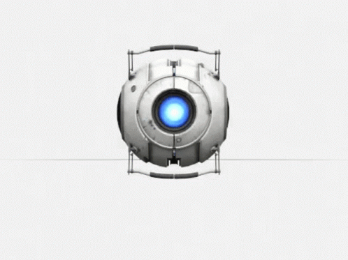 Droid Folding In Portal 2 GIF