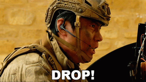 Drop Army Soldier GIF