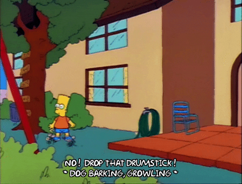 Drop That Drumstick Dog Barking Sound GIF