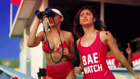 Drowning Lady Life Guards GIF