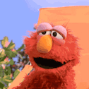 Drowsy Elmo Toilet Sleepy Eyes GIF