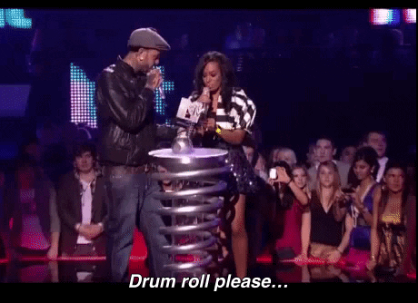 Drum Roll Please Europe Music Award GIF