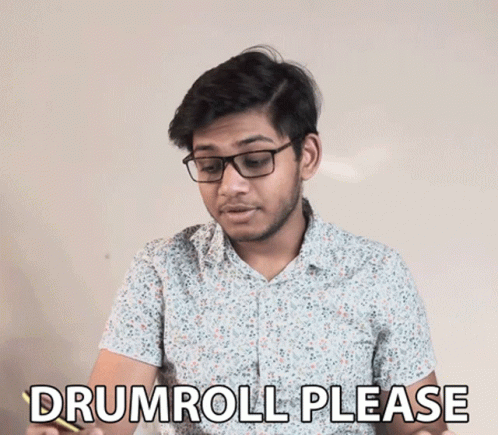 Drum Roll Please Indian Boy GIF