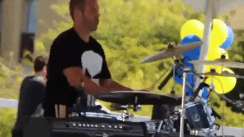 Drum Roll Solo Metallic GIF