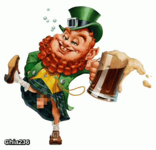 Drunk Dancing Leprechaun St Patrick's Day GIF