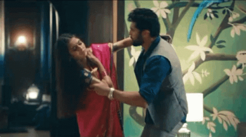 Drunk Guy And Woman Holding Each Other GIF