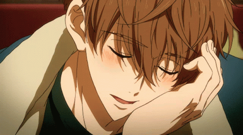 Drunk Guy Handsome Anime Guy Sleeping GIF
