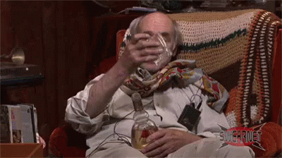 Drunk Guy Old Man Singing GIF
