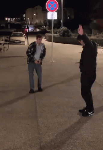 Drunk Guy Outbalanced GIF
