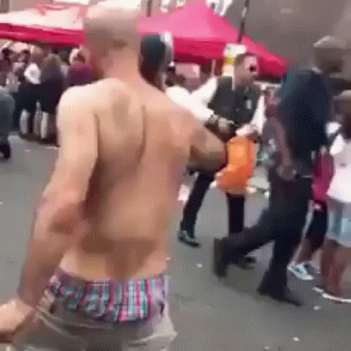 Drunk Guy Thinks Shoe Is Phone GIF
