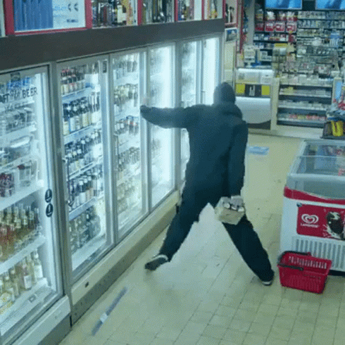 Drunk Guy Trying To Balance Self GIF