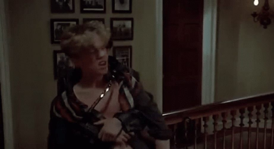 Drunk Guy Weird Science GIF