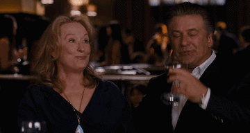 Drunk In Bar Meryl Streep Alec Baldwin GIF