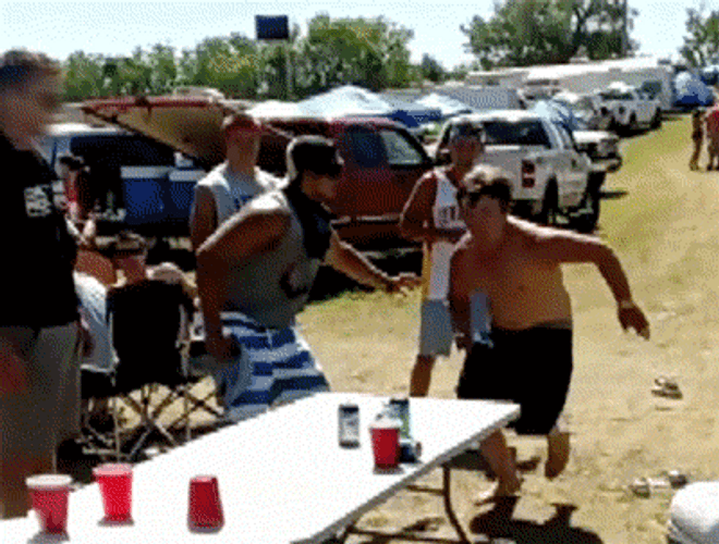 Drunk Party-goer Hold My Beer GIF