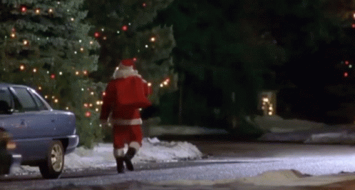 Drunk Santa Busted By Police GIF
