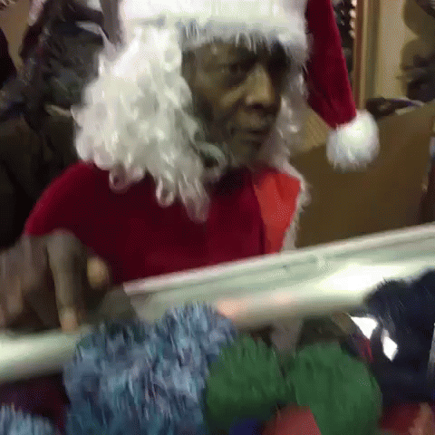 Drunk Santa Lincoln Singing Feliz Navidad GIF