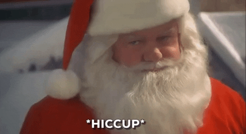 Drunk Santa Richard Attenborough Hiccup GIF