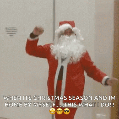 Drunk Santa Spinning And Dancing GIF