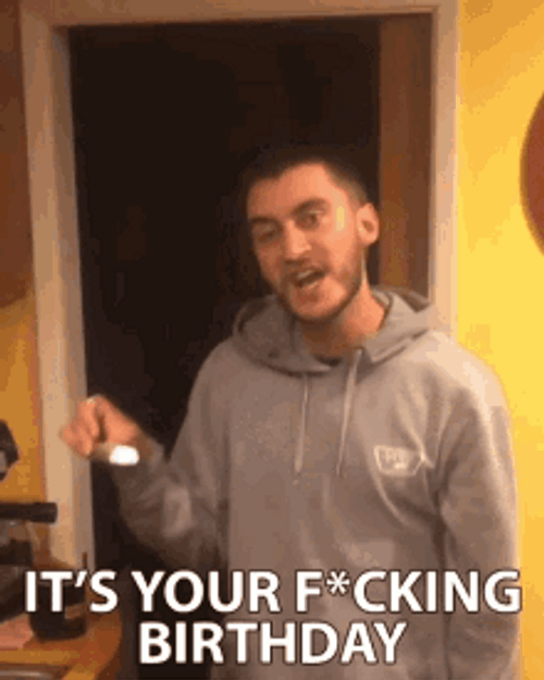 Drunk Sibling Greeting Its Your Birthday GIF