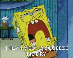 Dry Spongebob Crying Hard GIF