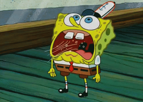 Dry Spongebob Is Out Of Breath GIF