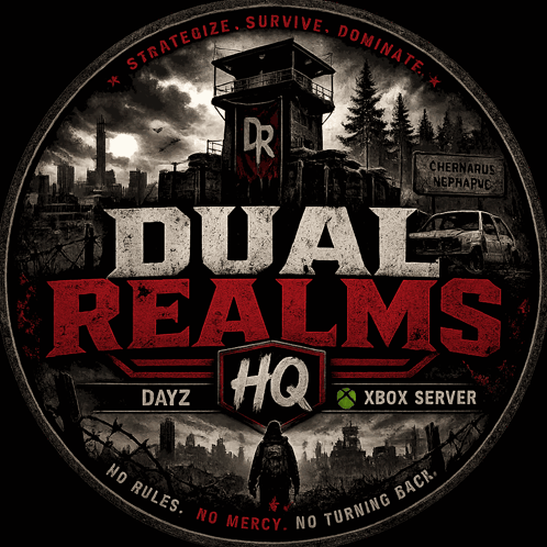 Dual Realms Poster Man In Front Of Tower GIF