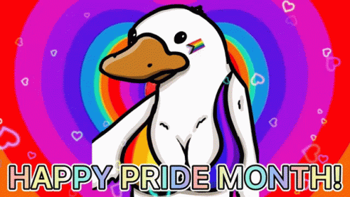Duck Art Happy Pride Month GIF