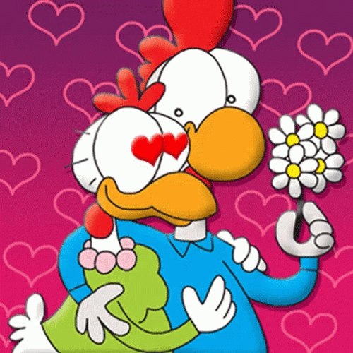 Duck Couple Will You Be My Valentine GIF