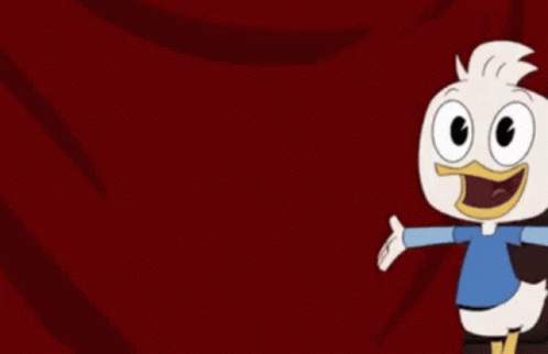 Duck Dewey Thank You Bow GIF