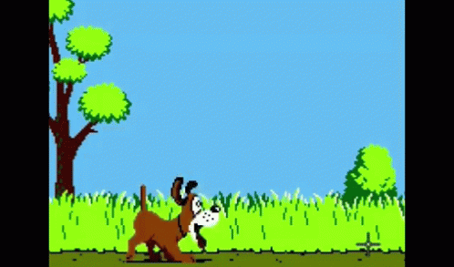 Duck Hunting Game Dog Captures Duck GIF