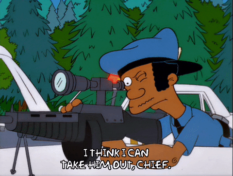 Duck Hunting Police Officers With Sniper GIF