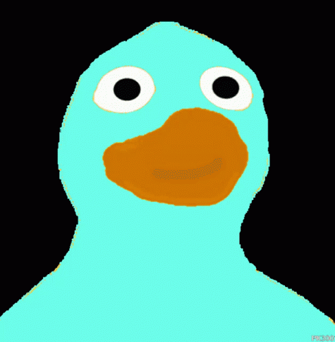 Duck In Flashing Colors GIF