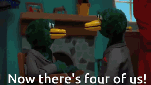 Duck Now Theres Four Of Us GIF