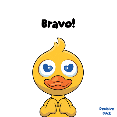 Duck Saying Bravo GIF